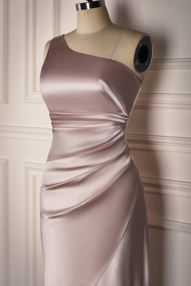 Glamorous One-Shoulder Satin Mermaid Formal Dresses